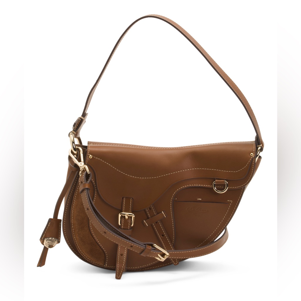 Boldrini Made In Italy Leather Saddle Crossbody